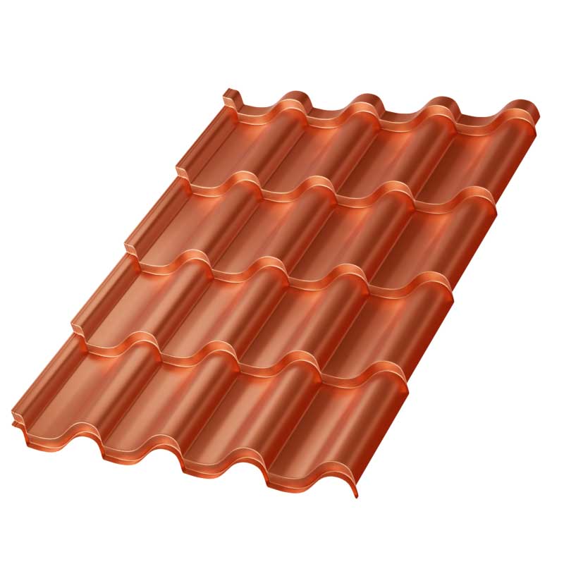 Фото: Металлочерепица МП Монтерроса-M (AGNETA-20-CopperCopper-0.5) в Дзержинском