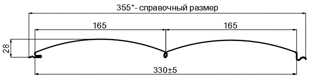 Сайдинг Woodstock-БР-28х330 (ECOSTEEL_T-12-Орех-0.45) в Дзержинском