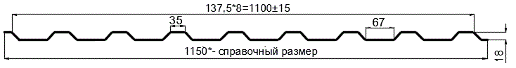 Фото: Профнастил оцинкованный МП20 х 1100 (ОЦ-01-БЦ-0.65) в Дзержинском