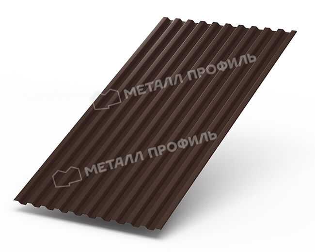 Профнастил С21 х 1000 - B (Steelmatt-20-8017-0.4±0.08мм) в Дзержинском