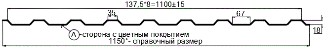 Фото: Профнастил МП20 х 1100 - A (ПЭ-01-1035-0.7) в Дзержинском