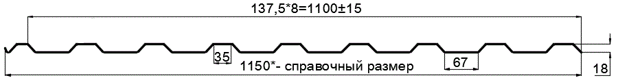 Фото: Профнастил оцинкованный МП20 х 1100 - R (ОЦ-01-БЦ-ОТ) в Дзержинском