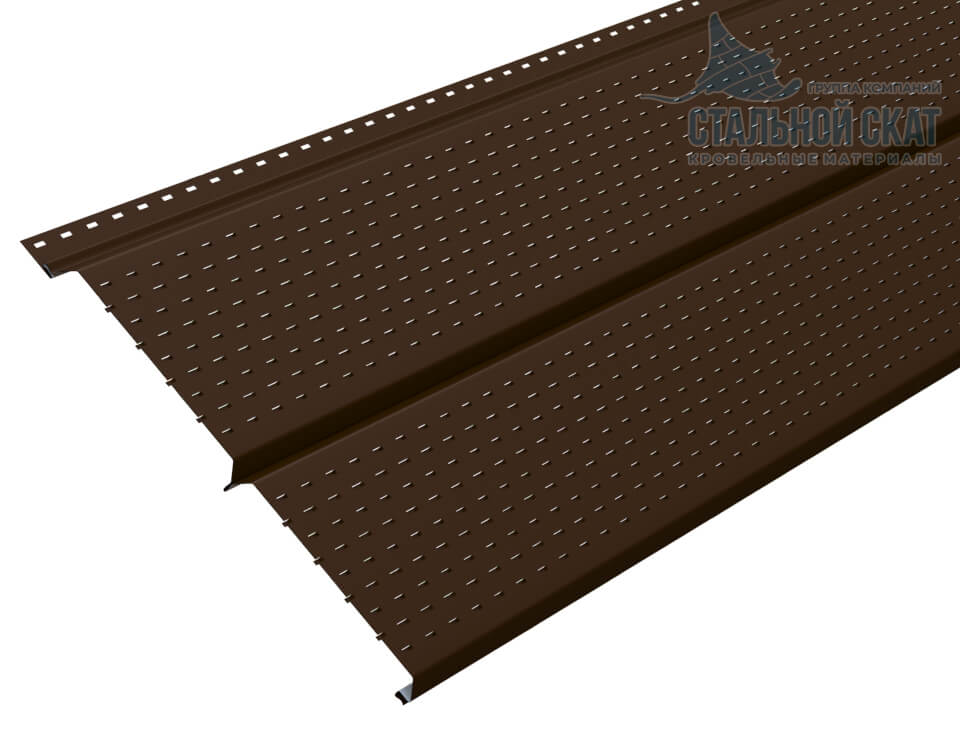 Софит перфор. Lбрус-XL-14х335 (VALORI-20-Brown-0.5) в Дзержинском