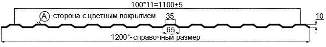 Фото: Профнастил МП10 х 1100 - A (ПЭ-01-1014-0.45) в Дзержинском