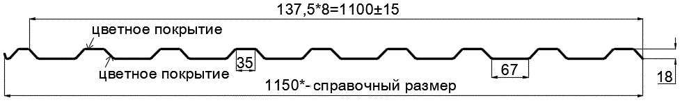 Фото: Профнастил МП20 х 1100 - R Двусторонний (ПЭ_МА_Д-01-8017/8017-0.4±0.08мм) в Дзержинском