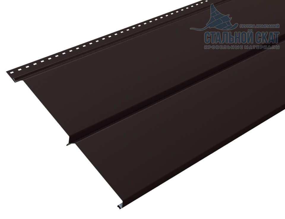 Сайдинг Lбрус-XL-14х335 (VALORI-20-DarkBrown-0.5) в Дзержинском