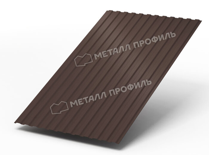 Профнастил МП10 х 1100 - A (ПЭ-01-8017Color-0.4±0.08мм) в Дзержинском