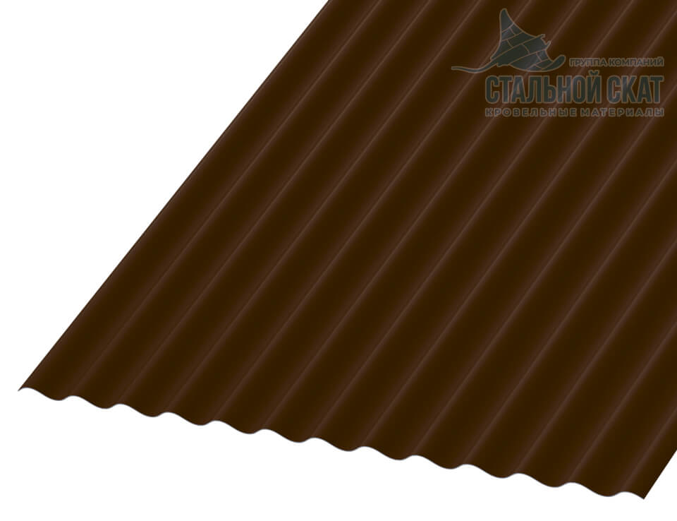 Фото: Профнастил МП18 х 1100 - A (VALORI-20-Brown-0.5) в Дзержинском