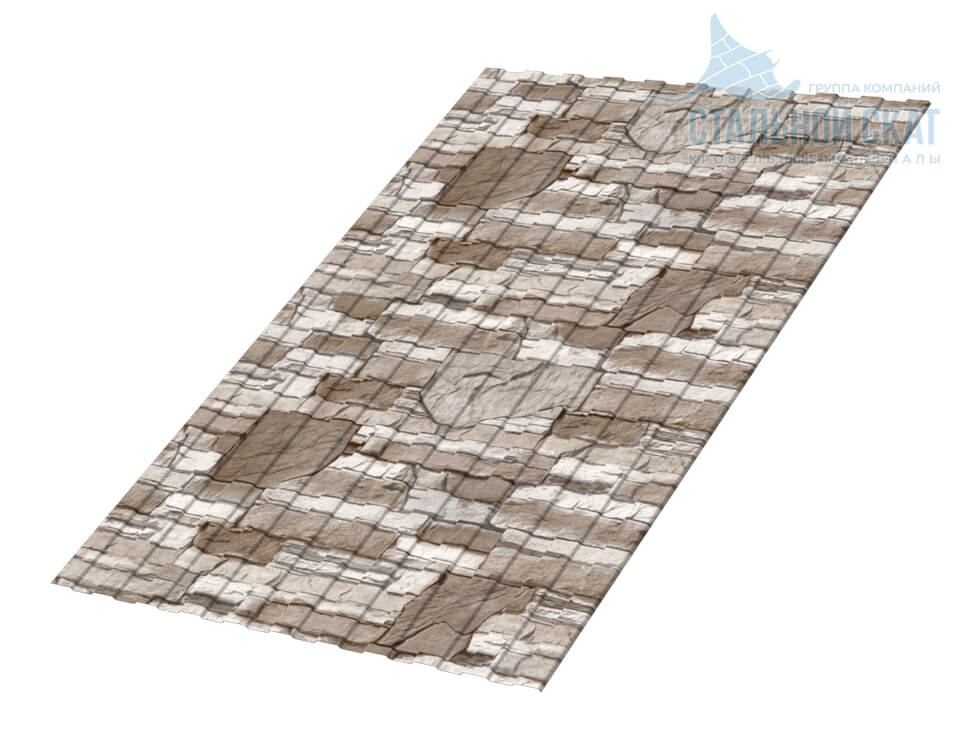Фото: Профнастил С8 х 1150 - B (ECOSTEEL-01-Песчаник-0.5) в Дзержинском