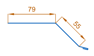 Планка капельник 79х55х2000 NormanMP (ПЭ-01-9005-0.5) в Дзержинском