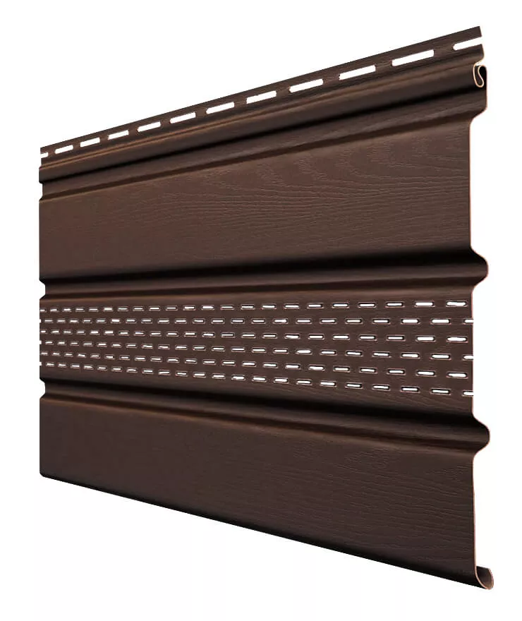 Софит Premium Acryl Grand Line частично перфорированный темный дуб (3,0м) в Дзержинском