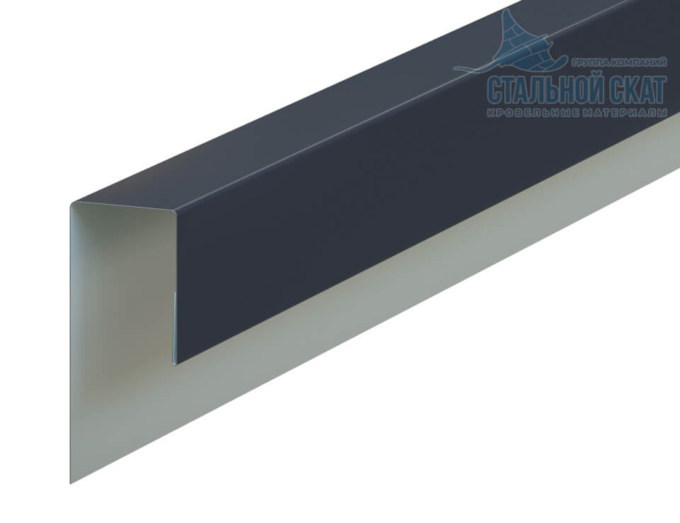 Планка J-профиль 24х18х3000 (VikingMP E-20-7016-0.5)