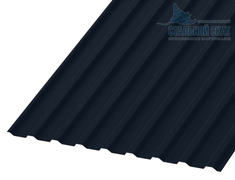 Профнастил МП20 х 1100 - B (VALORI-20-DarkGrey-0.5)
