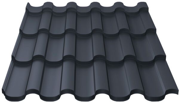Металлочерепица МП Монтекристо-XL NormanMP (ПЭ-01-7016-0.5)