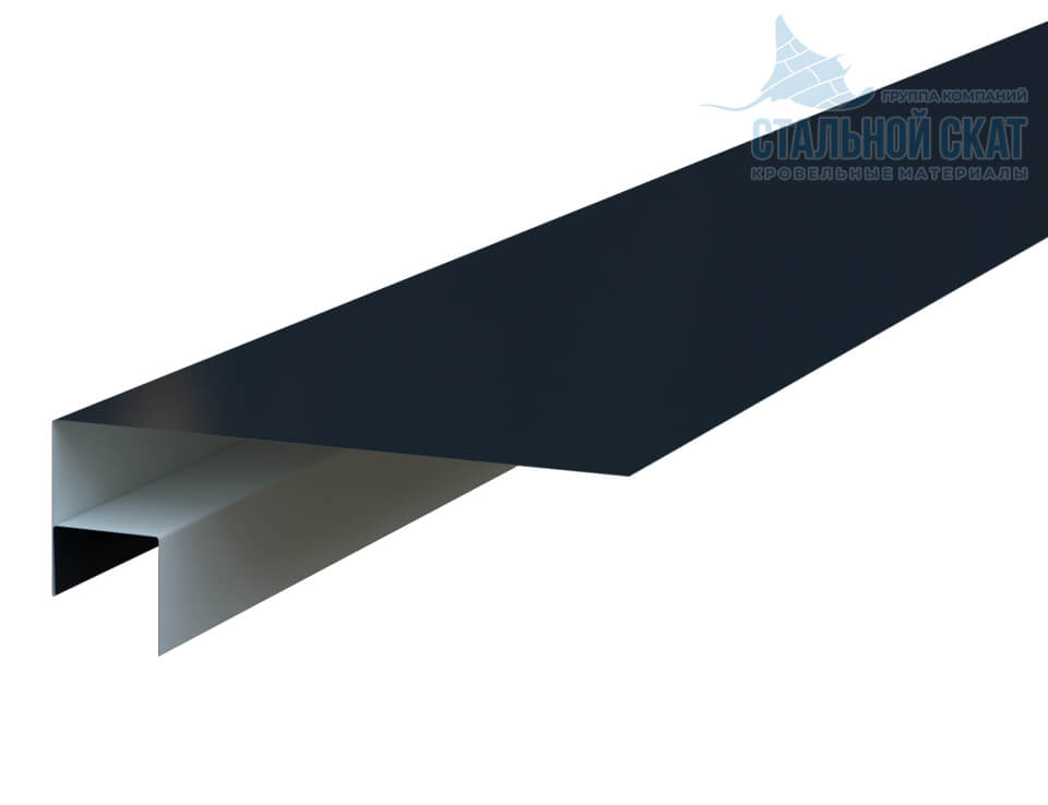 Планка откоса сложная FASTCLICK 175х34х3000 (VALORI-20-DarkGrey-0.5)