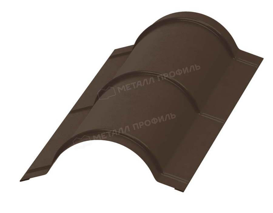 Планка конька круглого R110х2000 (ПЭ-01-8017-0.45)