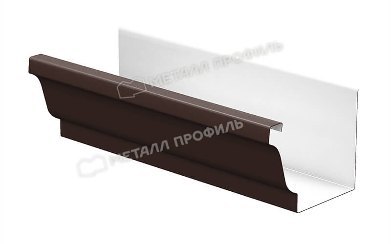 Желоб водосточный 120х86х3000 Foramina Freeze QUADRO (FRZ-01-8017-0.5)