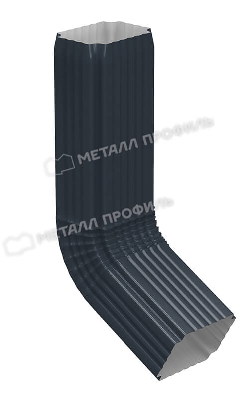 Труба водосточная с коленом 76х102х3000 Foramina Freeze QUADRO (FRZ-01-7024-0.5)