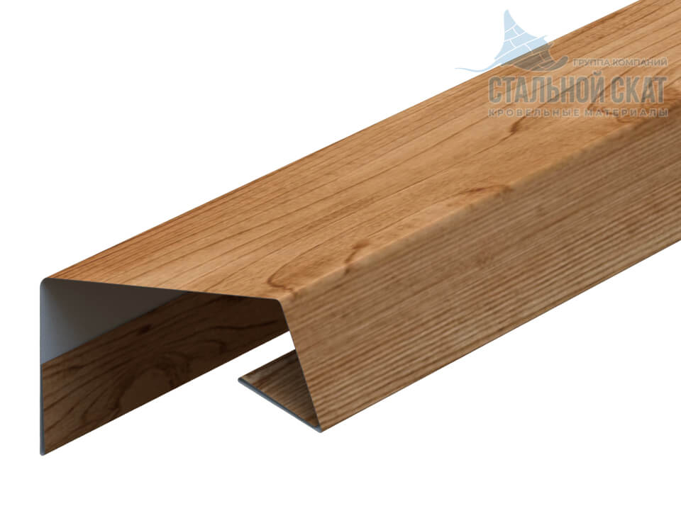 Планка начальная Woodstock 12х15х3000 (ECOSTEEL_T-01-Кедр-0.5)