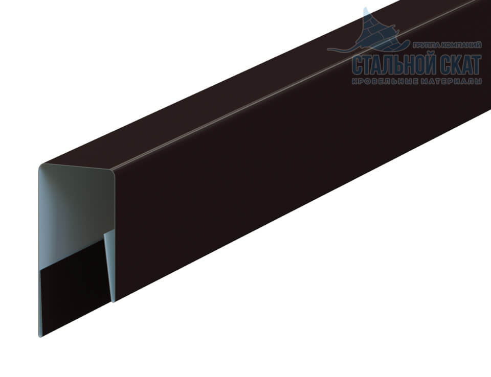 Планка П-образная 13х27х2000 (VALORI-20-DarkBrown-0.5)