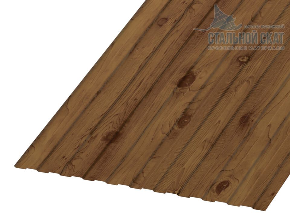 Профнастил С8 х 1150 - B (ECOSTEEL_T-12-Дуб-0.45)